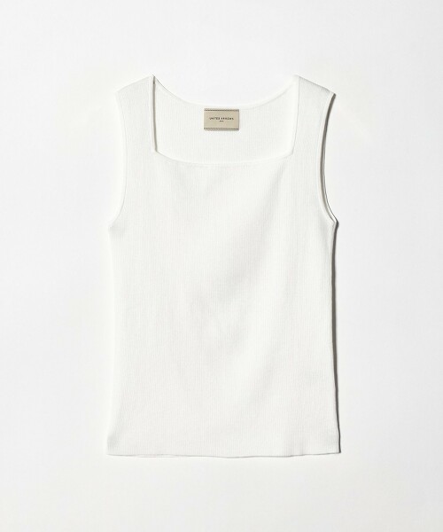 羅紋方形針織背心