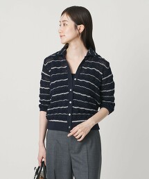 YTM 金絲針織POLO開襟衫 日本製