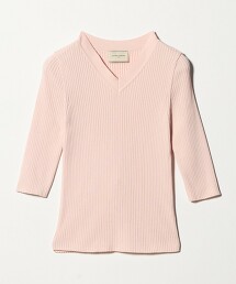 羅紋V領針織 日本製