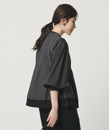 繩紋蛋糕下擺無袖針織背心