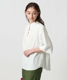 蕾絲綁帶罩衫