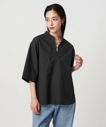 蕾絲綁帶罩衫