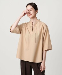 蕾絲綁帶罩衫