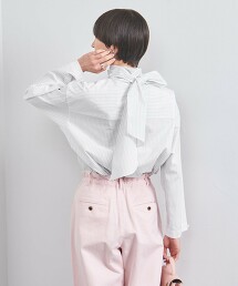 大綁帶領結罩衫 日本製