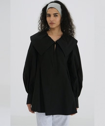 TW CLANE BIG/CL DRST BLOUSE 大領片綁帶上衣