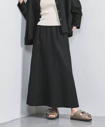 亞麻傘狀長裙