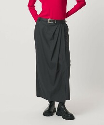 垂墜感不對稱長裙