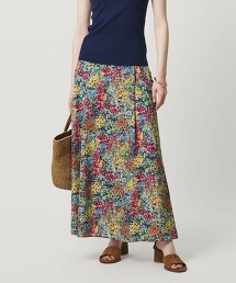 花朵印花長裙 日本製