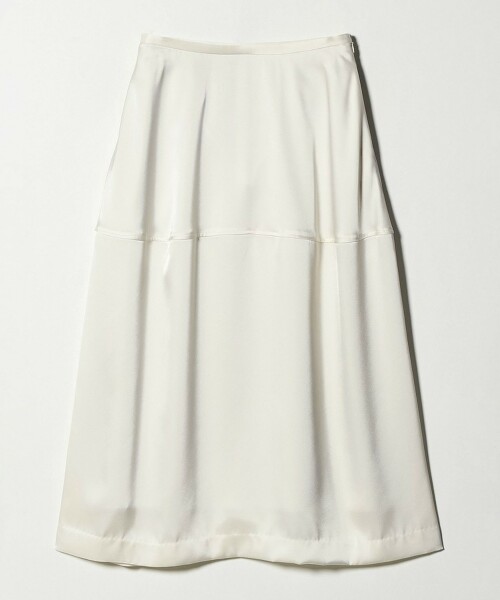 緞面繭型長裙 日本製