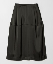 緞面繭型長裙 日本製