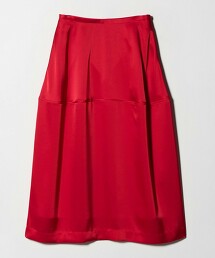 緞面繭型長裙 日本製