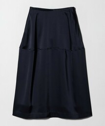 緞面繭型長裙 日本製