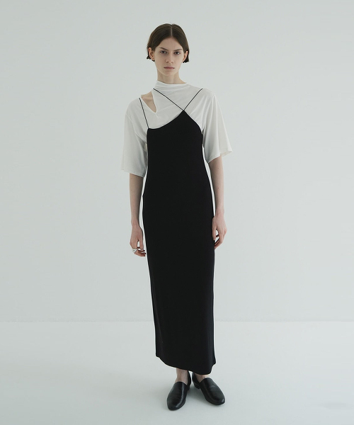 TW CLANE THIN CODE TIGHT RIB SKIRT