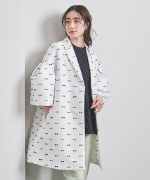 剪織緹花布大衣 日本製