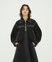 TW CLANE W COLOR STUDDED DRIZZLER JACKET 鉚釘設計外套