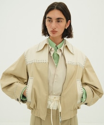TW CLANE W COLOR STUDDED DRIZZLER JACKET 鉚釘設計外套