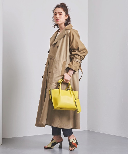 特別訂製<FILL THE BILL> 拼接戰壕大衣 19SS†