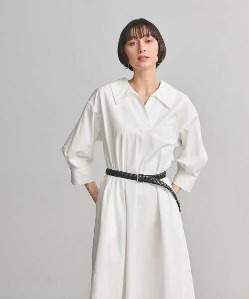 開襟領襯衫洋裝