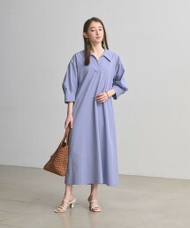 開襟領襯衫洋裝