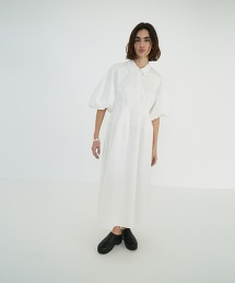 TW CLANE WAIST DESIGN ONEPIECE 收腰蓬袖洋裝