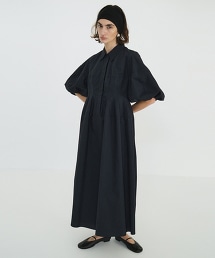 TW CLANE WAIST DESIGN ONEPIECE 收腰蓬袖洋裝