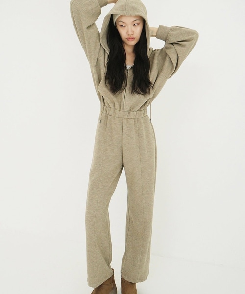 TW  CLANE HOODED SWT AIO 連身褲