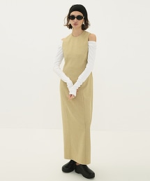 TW CLANE BACK SHEER ONEPIECE 後背挖空長洋裝