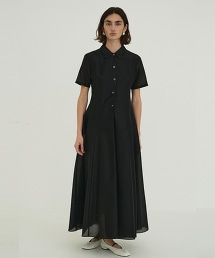 TW CLANE FULFFY SHEER ONEPIECE 蓬鬆傘擺洋裝