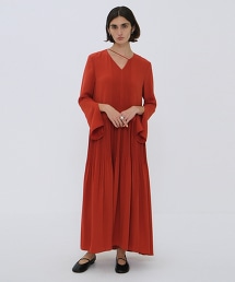 TW CLANE PINTUCK LOOSE ONEPIECE 斜裁寬鬆洋裝