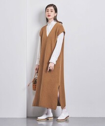 【特別訂製】＜SLOANE＞5G AZE V領 針織洋裝 日本製