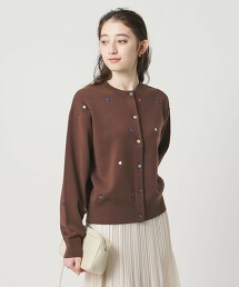 花朵刺繡開襟衫