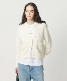 花朵亮片開襟衫