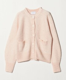 花朵亮片開襟衫