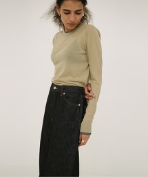 TW CLANE BICOL SHEER CARDIGAN 雙色透膚開襟衫