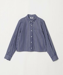 ＜HYKE＞細條紋短版襯衫 日本製