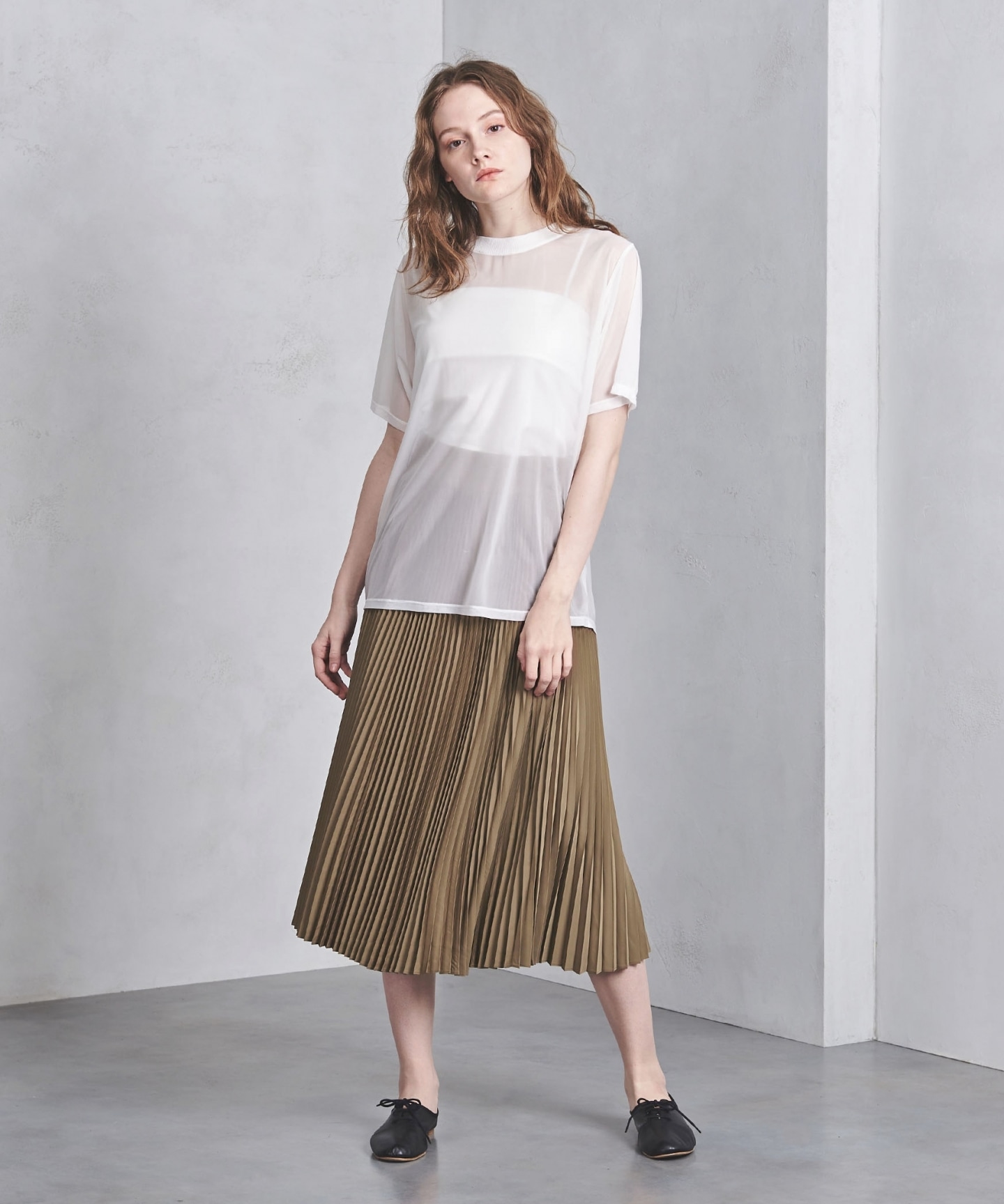  hyke>风琴褶褶裙