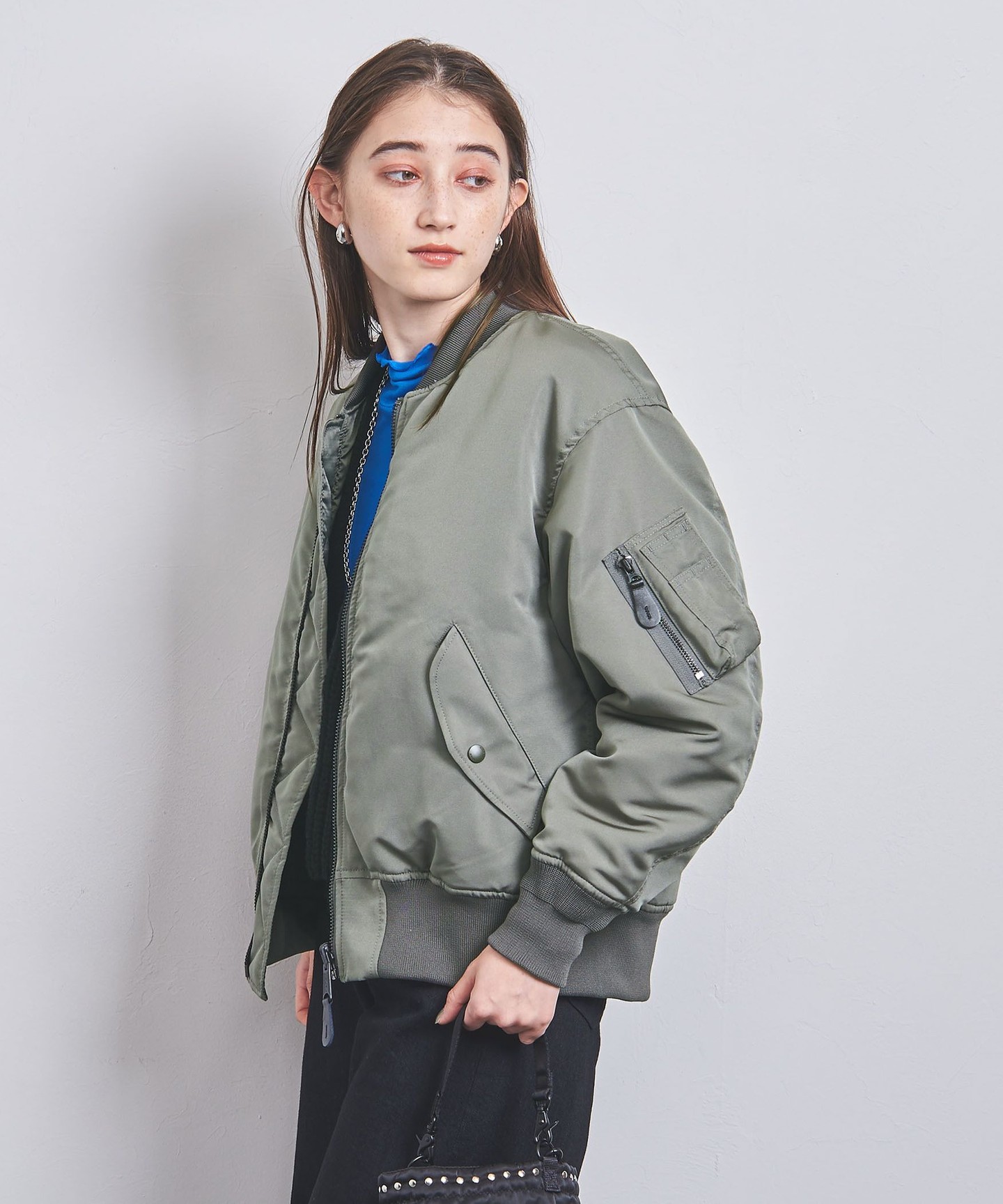 HYKE TYPE MA-1 JACKET Olive サイズ1 - アウター