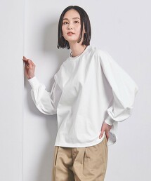 ＜HYKE＞蓬鬆袖T恤 日本製