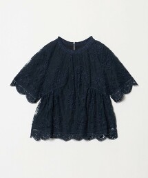 ＜MUVEIL＞花朵蕾絲T恤