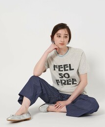 【特別訂製】＜MIXTA＞FEEL FREE T恤 LT.GRAY