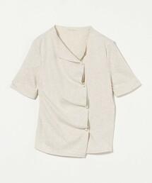 ＜PROTAGONISTA＞仿珍珠鈕扣T恤 日本製