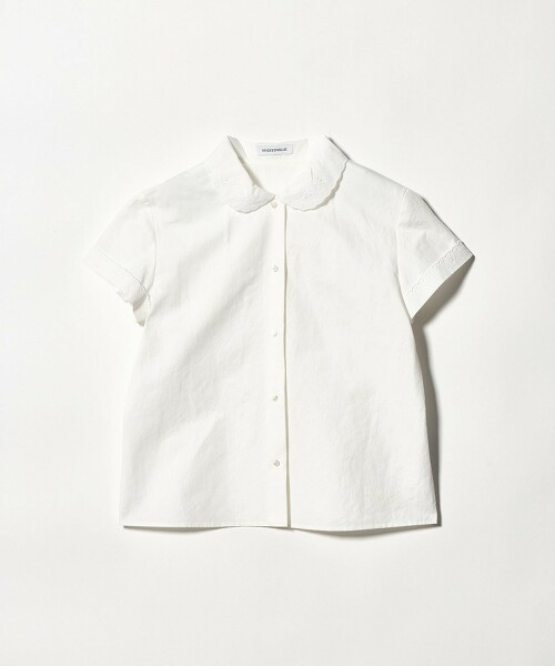 ＜MADISONBLUE＞刺繡圓弧領襯衫 日本製