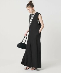 ＜SACRA＞無袖連身褲