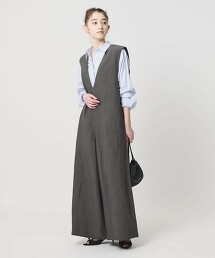 ＜SACRA＞無袖連身褲