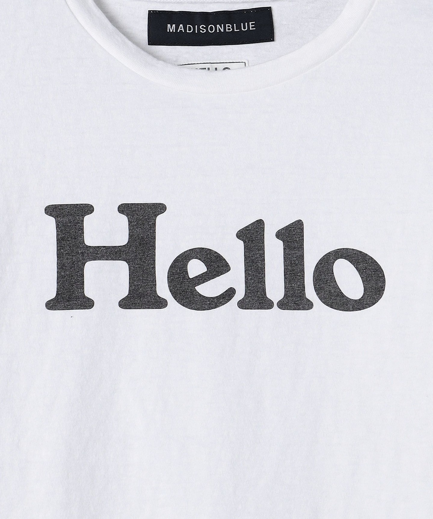 国交省東北地方整備局 MADISONBLUE HELLO CREW NECK TEE | everestdg.com