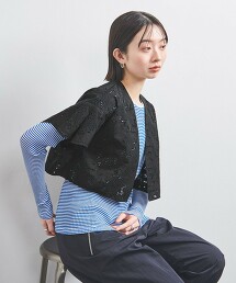 ＜TICCA＞蕾絲短版外套 日本製