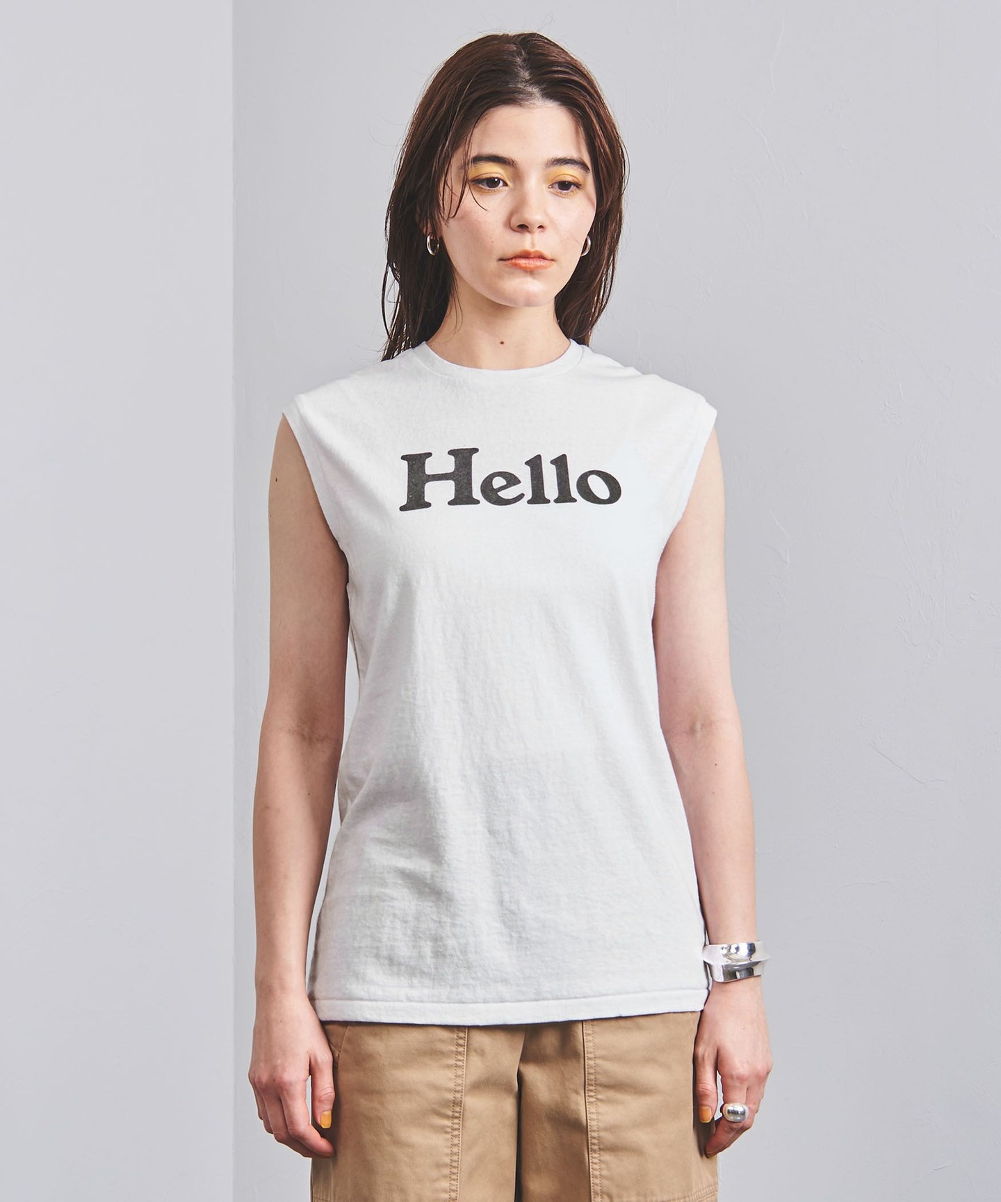 MADISON BLUE＞ HELLO LOGO 無袖T恤21SS □□□ 日本製｜outlet UNITED