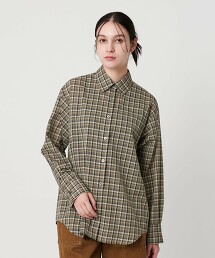 透膚標準領格紋襯衫