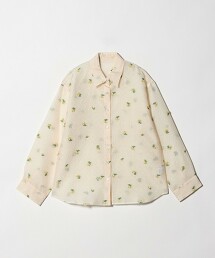 花朵形狀緹花襯衫