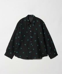 花朵形狀緹花襯衫